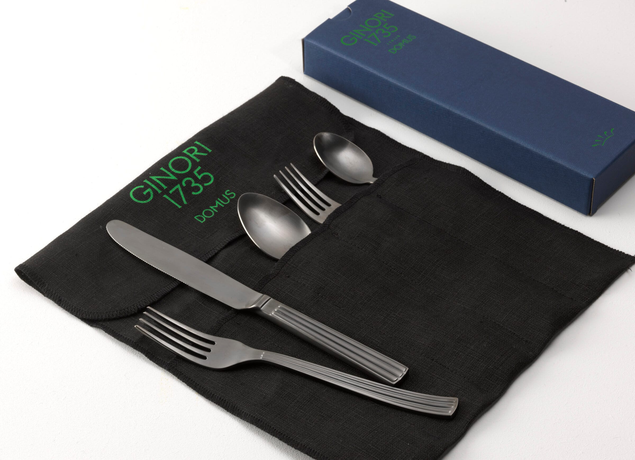 5-piece Brushed Black Cutlery Set | Diana | GINORI 1735